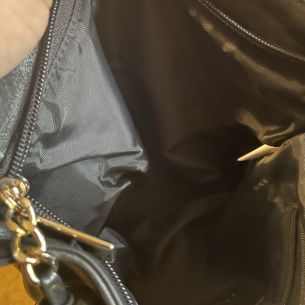 Tignanello Black Leather Hobo Bag - Picture 6 of 10